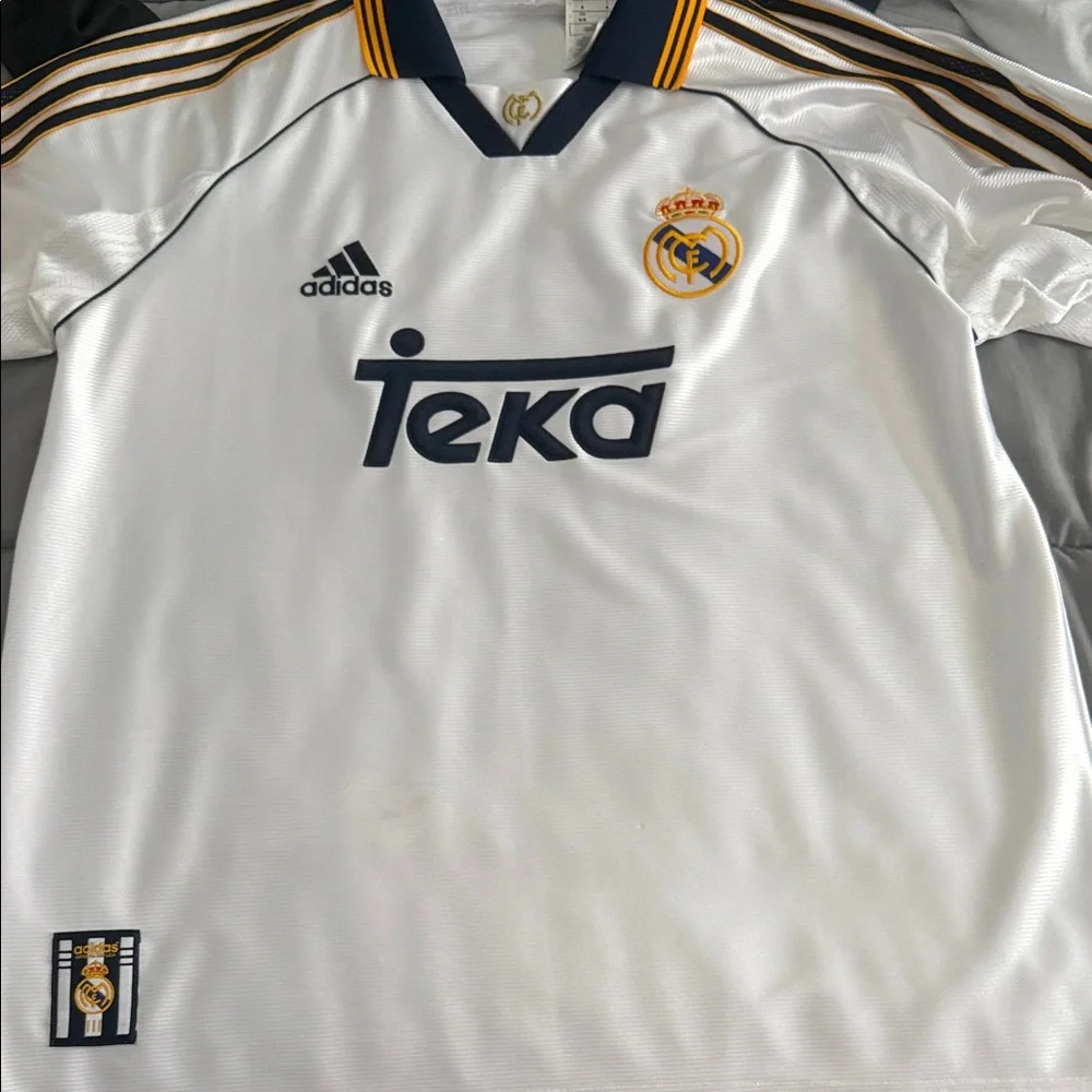 Adidas 99/00 Real Madrid White Jersey - Picture 1 of 10